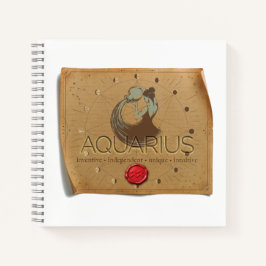 Zodiac - Aquarius - Journal Notitieboek