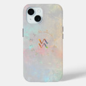 Zodiac Aquarius kaart- Wit ontwerp Case-Mate iPhone Case (Achterkant)