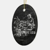 Zodiac Aquarius Keramisch Ornament (Links)