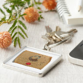 Zodiac - Aquarius - Keychain (Zijkant)