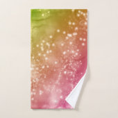 Zodiac: Aquarius Lime Green & Pink Space Design Bad Handdoek (Handdoek)