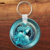 Zodiac Aquarius Persoonlijke Sleutelhanger aanpass (Voorkant)
