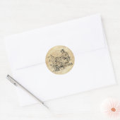  Zodiac Aquarius Ronde Sticker (Envelop)