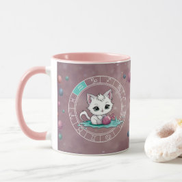 Zodiac Aquarius Schattigee Kat Wiel Planet Astrolo Mok
