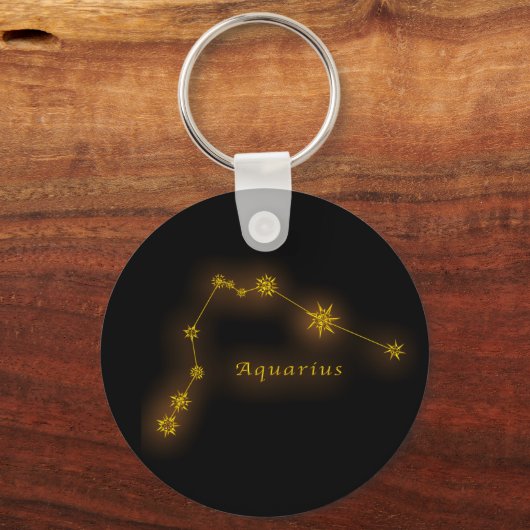 Zodiac - Aquarius Sleutelhanger (Voorkant)
