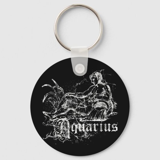 Zodiac Aquarius Sleutelhanger (Voorkant)