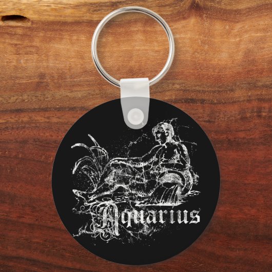 Zodiac Aquarius Sleutelhanger (Voorkant)