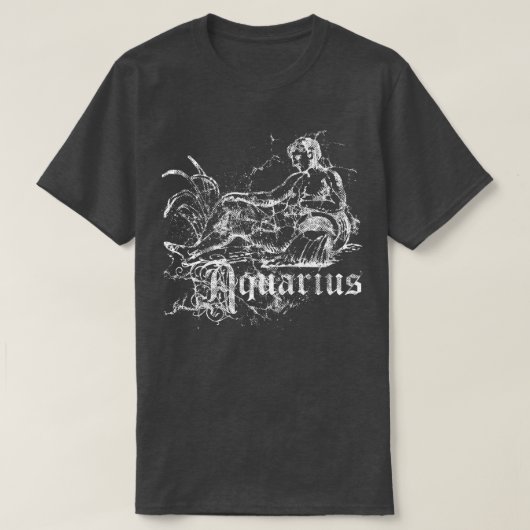 Zodiac Aquarius T-shirt (Design voorkant)