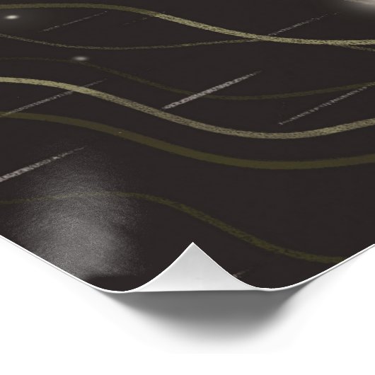 Zodiac Aquarius van Alexandra Dikaia Perfect Poster (Hoek)