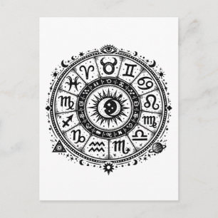 Zodiac Arcana — De Twaalf Tekens door BurnsInHell Briefkaart