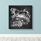 Zodiac  Aries Canvas Afdruk (Insitu (Houten vloer))
