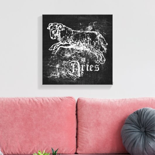 Zodiac  Aries Canvas Afdruk (Insitu (Woonkamer))