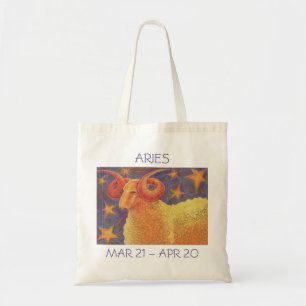 Zodiac Aries canvas tas