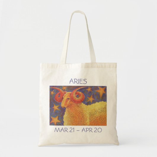 Zodiac Aries canvas tas (Voorkant)