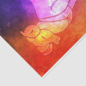 Zodiac: Aries Colorful Snoep Colors Tissuepapier (Detail)