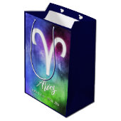 Zodiac: Aries Dates Medium Cadeauzakje (Achterkant Gekanteld)