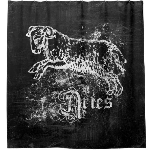 Zodiac Aries Douchegordijn (Voorkant)