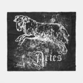 Zodiac  Aries Fleece Deken (Voorkant (Horizontaal))