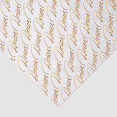 Zodiac "Aries" Gold Script Tissue Paper Tissuepapier (Detail)