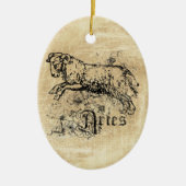  Zodiac Aries Keramisch Ornament (Voorkant)