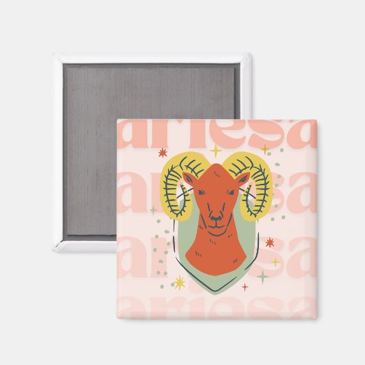 Zodiac Aries Magnet (Voorkant / Achterkant)
