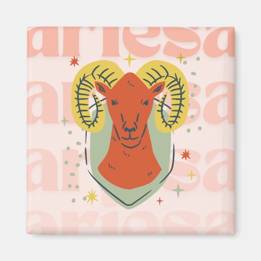 Zodiac Aries Magnet (Voorkant)