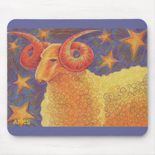 Zodiac Aries mousepad Muismat (Voorkant)