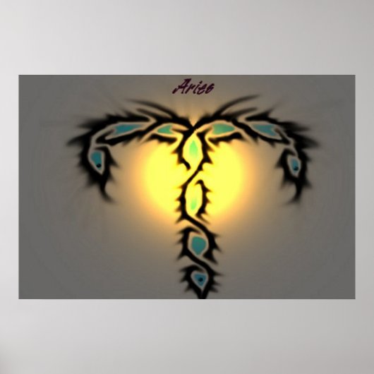 Zodiac Aries Poster (Voorkant)