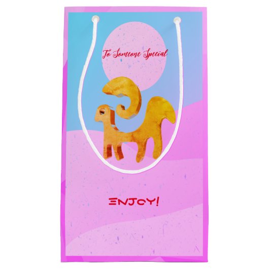 Zodiac Aries Ram Klein Cadeauzakje (Voorkant)