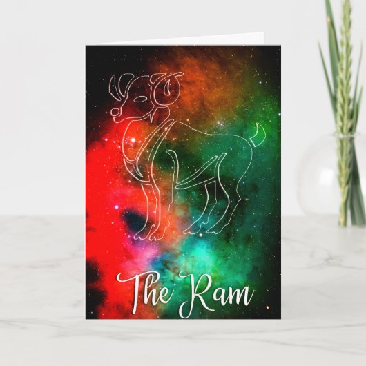 Zodiac: Aries 'The Ram'-Kaart Kaart (Voorkant)