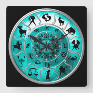 Zodiac ~ Astrological Signs ~ Horoscope ~ Vierkante Klok