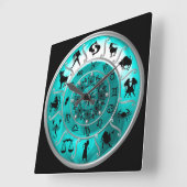 Zodiac ~ Astrological Signs ~ Horoscope ~ Vierkante Klok (Hoek)