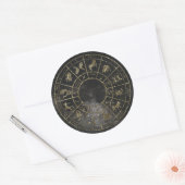 Zodiac astrologie gouden stickers (Envelop)
