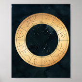 Zodiac, Astrologie, Poster Moon Sun Stars (Voorkant)