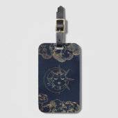 Zodiac, Astrologie, Poster Moon Sun Stars Bagagelabel (Voorkant (verticaal))