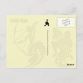 Zodiac (Astrologisch) borden Briefkaart (Achterkant)