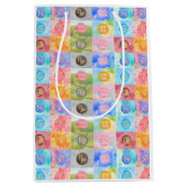 Zodiac astrologische tekenen Verjaardag Art Medium Cadeauzakje (Voorkant)