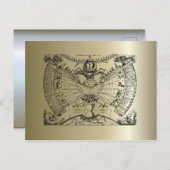 Zodiac Astrology Chart Briefkaart (Voorkant / Achterkant)