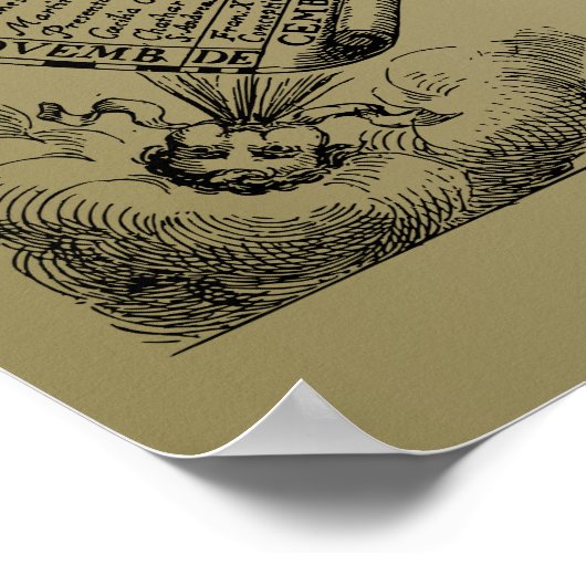 Zodiac Astrology Chart Poster (Hoek)