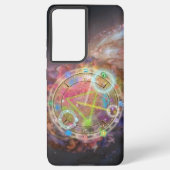 Zodiac Astrology Chart Samsung Galaxy Hoesje (Achterkant)
