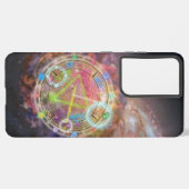 Zodiac Astrology Chart Samsung Galaxy Hoesje (Linkerkant)