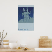 zodiac Astrology Gemini Twin Constellation Poster (Keuken)