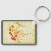 zodiac Astrology Gemini Twin Constellation Sleutelhanger (Voorkant)