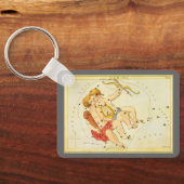  zodiac Astrology Gemini Twin Constellation Sleutelhanger (Achterkant)