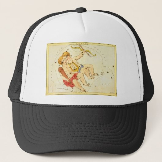  zodiac Astrology Gemini Twin Constellation Trucker Pet (Voorkant)