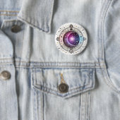 Zodiac astrology moon ronde button 5,7 cm (In situ)