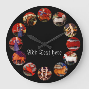 Zodiac Astrology Star Signs  Gepersonaliseerd Grote Klok