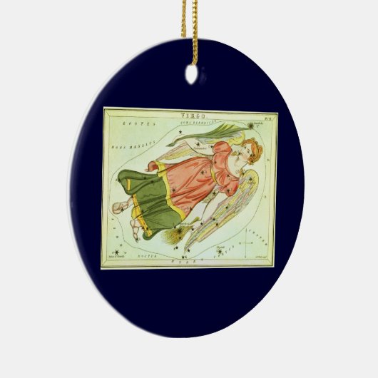  zodiac Astrology Virgo Constellation Keramisch Ornament (Rechts)