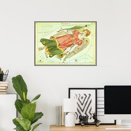 zodiac Astrology Virgo Constellation Poster (Thuiskantoor)