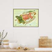 zodiac Astrology Virgo Constellation Poster (Keuken)